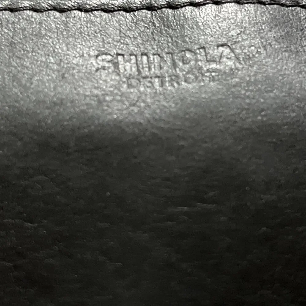 Shinola Detroit Leather Continental Zip Around Women’s Wallet Black Made In USA